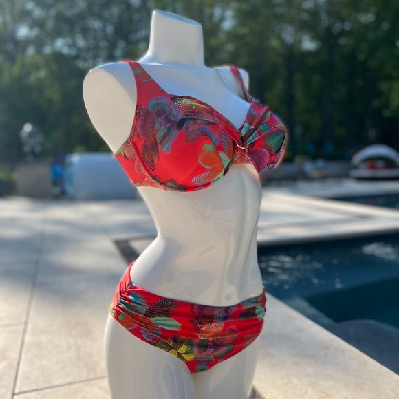 ‼️SALE ‼️ New Gorgeous Anita Rosa Faia Coral Bikini Set Size 12 / 38E - Picture 3 of 9